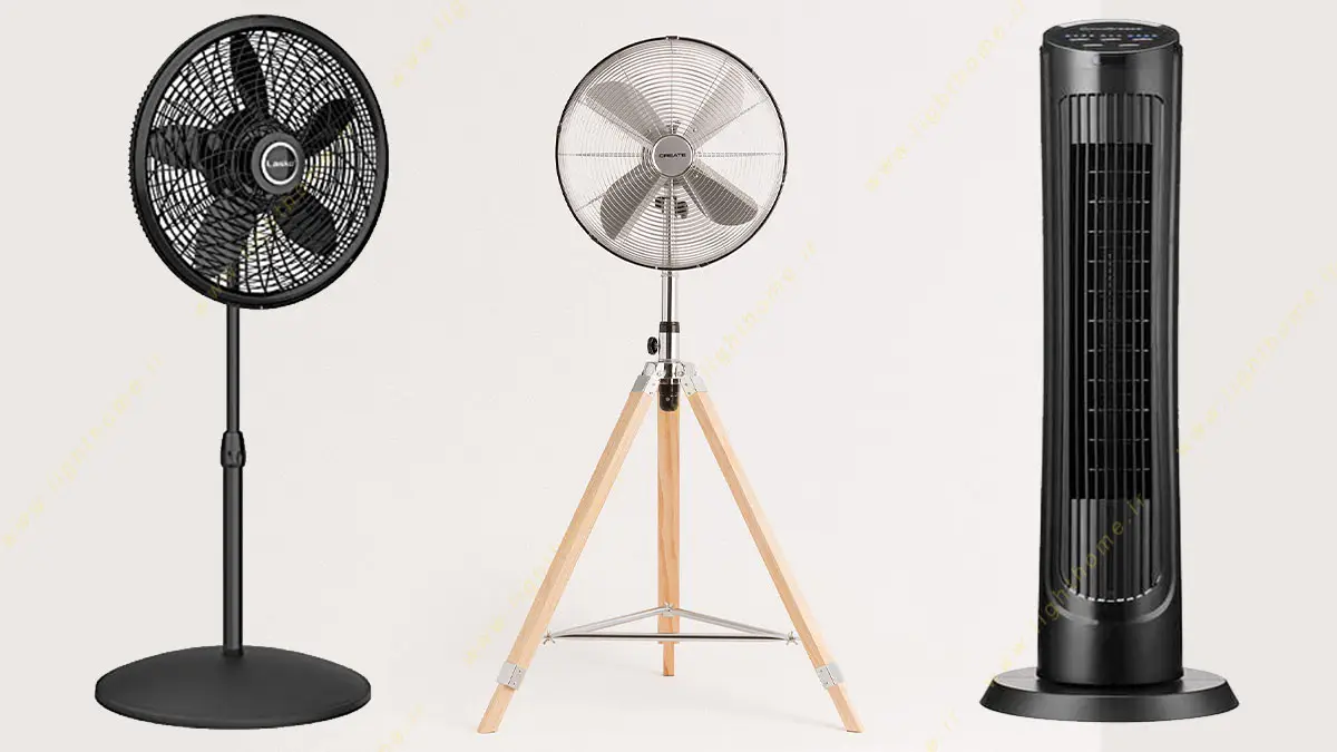 جدول مقایسه بهترین پنکه‌های ارشیا در بازار-شاپ خونه