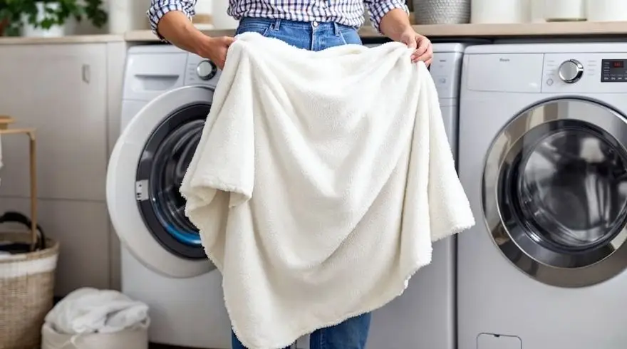 قبل از شستشو، پتو را حسابی بتکانید-شاپ خونه